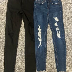 Wild Fable Black and Blue Skinny Jeans